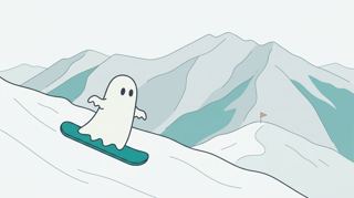 寶台樹滑雪場插畫