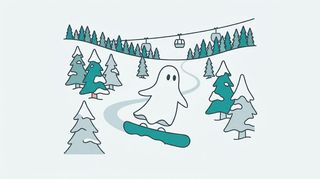 神居滑雪場插畫