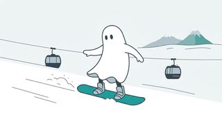 丸沼高原滑雪場插畫